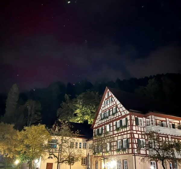Sternenhimmel und Polarlichter über dem OSCARS in Bad Liebenzell.